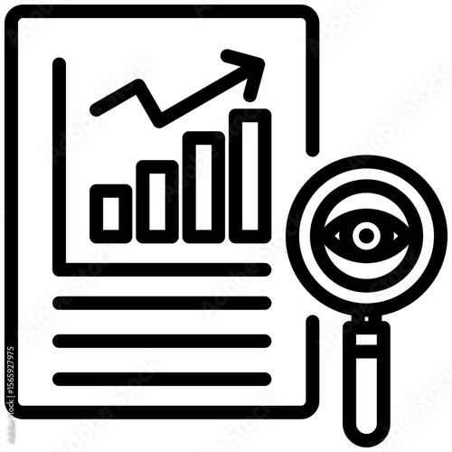 Transparency report icon for gross domestic product (GDP), business, website, application, printing, document, poster design, etc