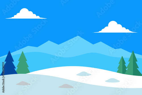 A Simple Graphic Depiction Of A Basic Tundra For A Minimalist And Clean Land Icon