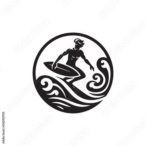silhouette of a person surfing
