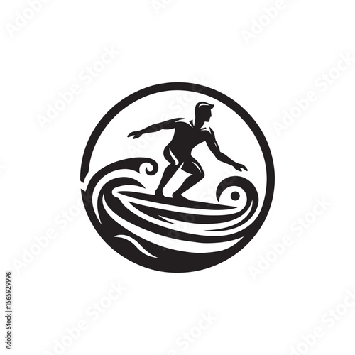silhouette of a person surfing