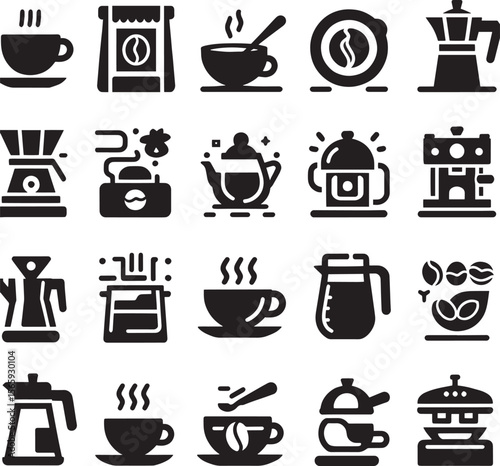 coffee and tea icons