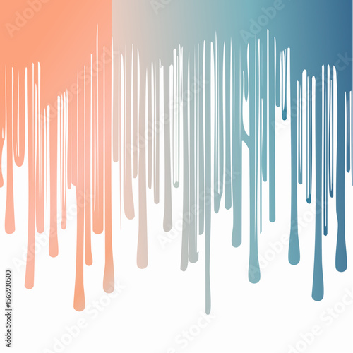 A soft abstract vector with vertical drips in peach, navy, and sage. Smooth and modern with stretched lines and flowing forms—great for design, decor, and visual branding.