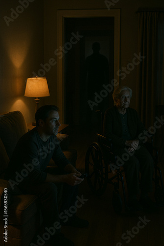 man and woman in the night