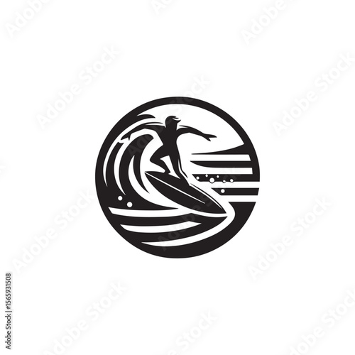 Photography silhouette of a person surfing