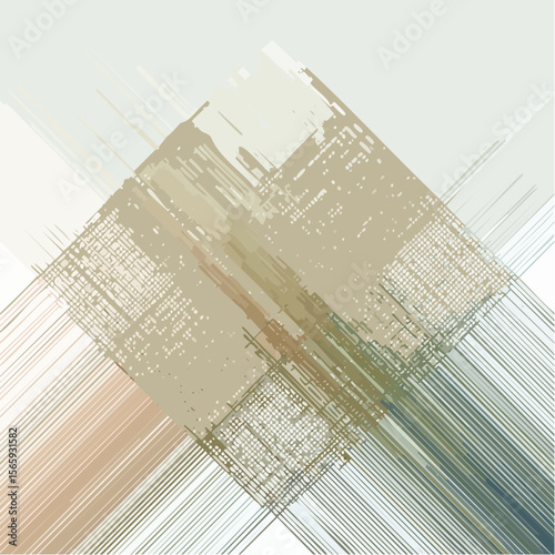 A subtle vector of woven threads and layered lines in sand, ink, and olive. Textured and calm, ideal for modern branding, packaging, or soft background elements.