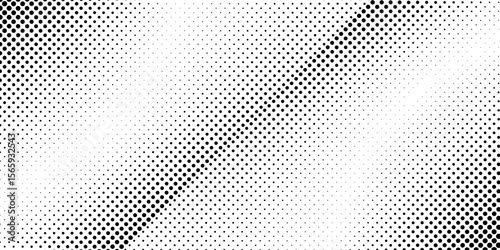 Modern grunge halftone gradient background. Faded grit noise texture. White and black abstract simple design
