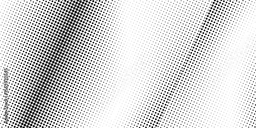 Modern grunge halftone gradient background. Faded grit noise texture. White and black abstract simple design art