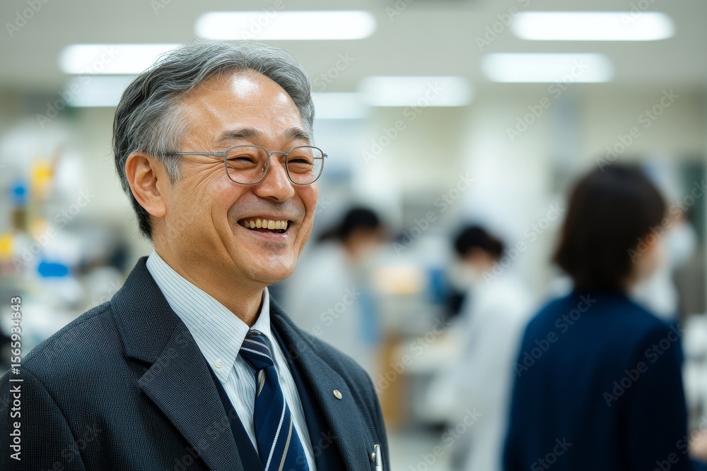 Obraz premium Great job! The boss encourages the staff with a smile, celebrating their hard work and achievements in the workplace, Generative AI