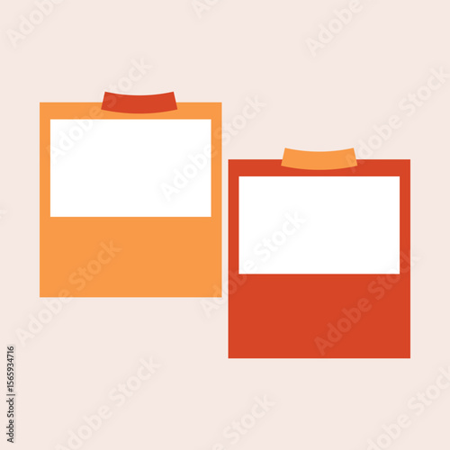 Collage photo effect Photos mock up template background	