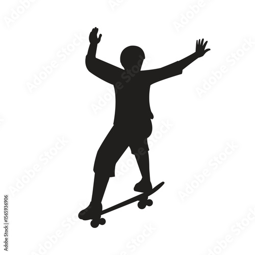 skater_silhoutte_vector_art_design_illustration