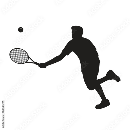 tennis_athlete_silhoutte_vector_art_design_