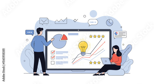 Analyzing Business Growth Strategies and Financial Performance Through Data Visualization and Market Research Techniques