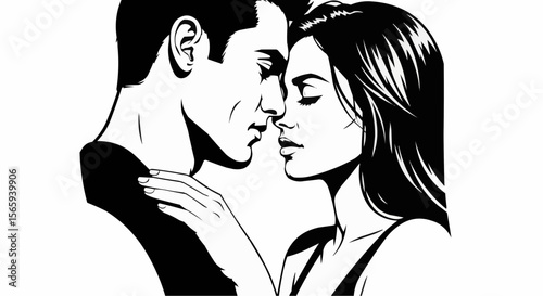 silhouette of a couple