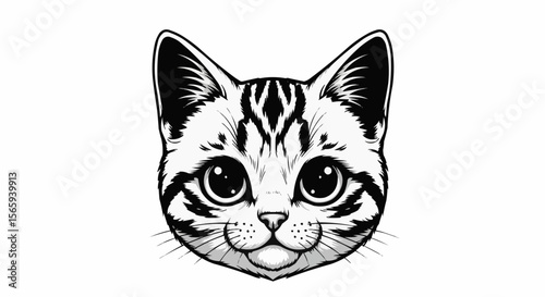 vector illustration of a cat