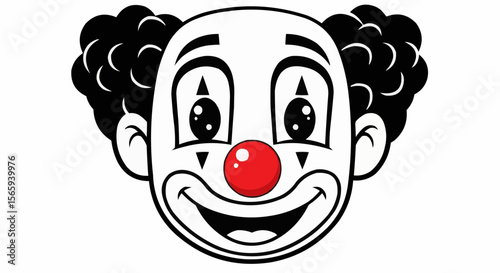 Funny cartoon clown