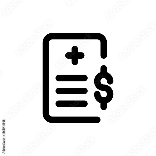 Medical Bill Icon Healthcare Costs & Financial Aspects