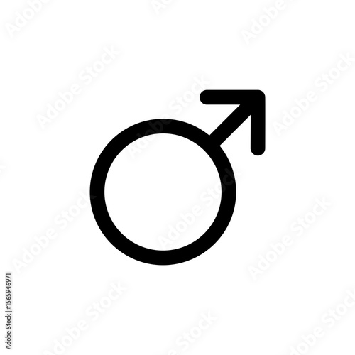 Male Symbol Icon Simple, Clean, and Versatile Vector Graphic