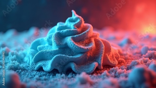 Close up of Colorful Ice Cream Art