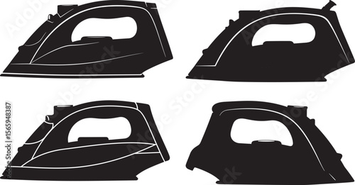 Iron silhouette vector illustration