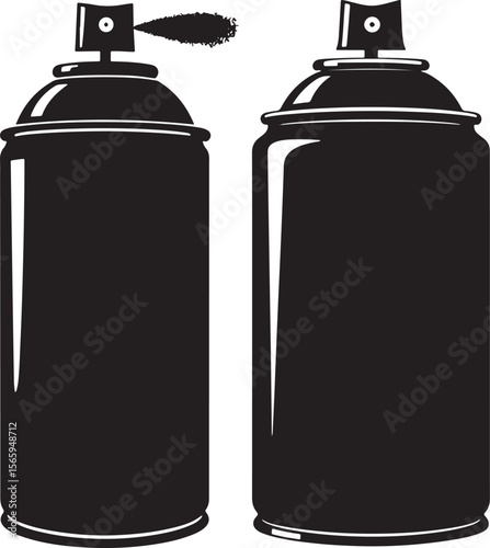 Spray can icon silhouette vector illustration