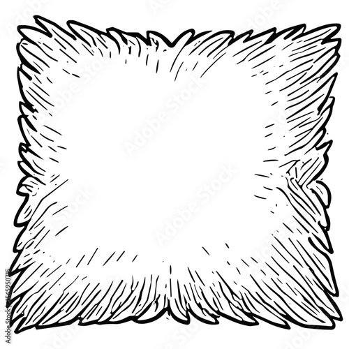 Square Fluffy Shag Pillow