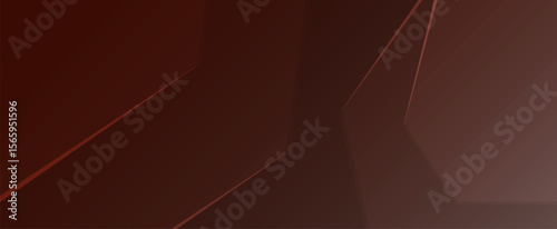 Abstract geometric composition features rich burgundy hues and subtle color gradations, creating sharp contrasts through precisely defined lines and polygonal forms, lending a contemporary feel