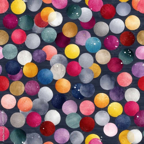 Festive Confetti Dot Seamless Pattern