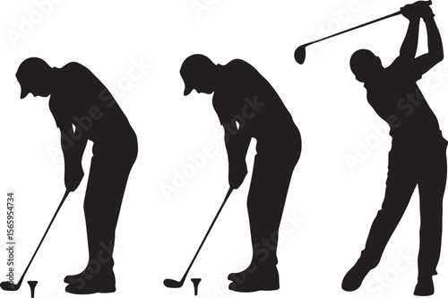 Golfer Swing Silhouette Design

Professional Golfer Vector Art

Golf Club Swing Illustration

Dynamic Golf Pose Silhouette

Tee Off Golfer Clipart Graphic