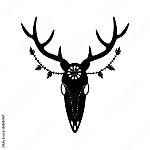 silhouette of a deer