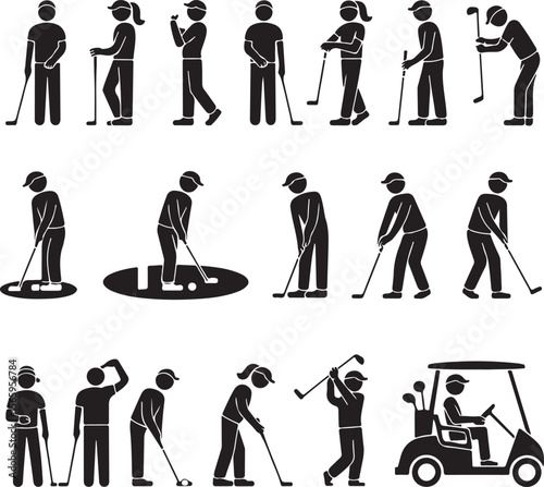 Golfer Swing Silhouette Design

Professional Golfer Vector Art

Golf Club Swing Illustration

Dynamic Golf Pose Silhouette

Tee Off Golfer Clipart Graphic