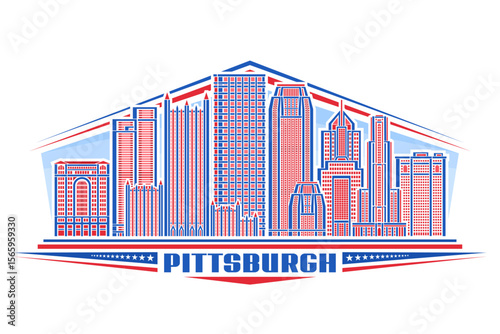Vector illustration of Pittsburgh