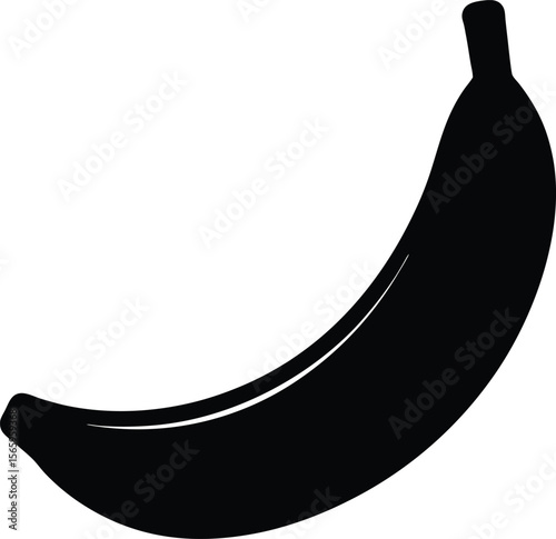 Banana minimal clean design silhouette vector art illustration