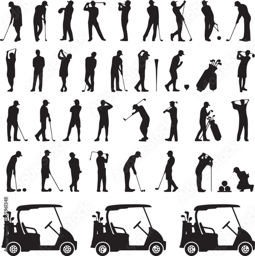 Golfer Swing Silhouette Design

Professional Golfer Vector Art

Golf Club Swing Illustration

Dynamic Golf Pose Silhouette

Tee Off Golfer Clipart Graphic