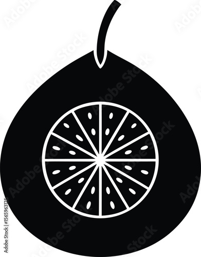 Ugli Fruit minimal clean design silhouette vector art illustration