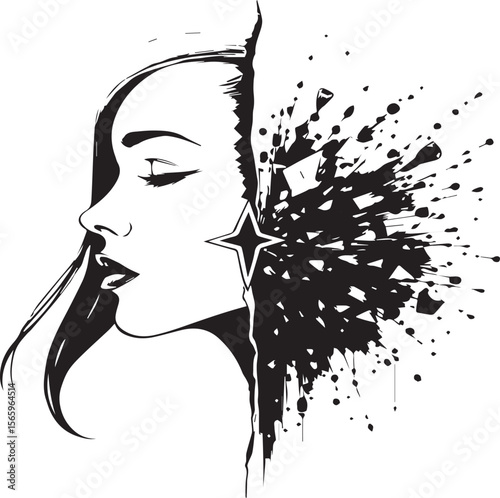 fashionable woman vector