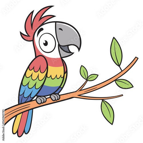 parrot on branch