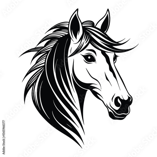 horse head silhouette