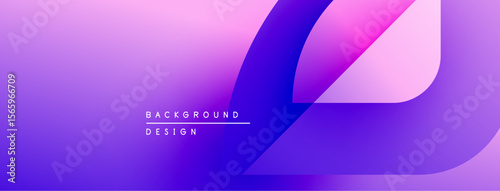 Abstract gradient background. Purple, pink hues blend smoothly. Text reads background design. Modern, vibrant visual element.