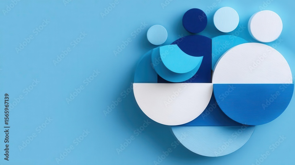 Abstract background with overlapping circles Abstract background with overlapping circles