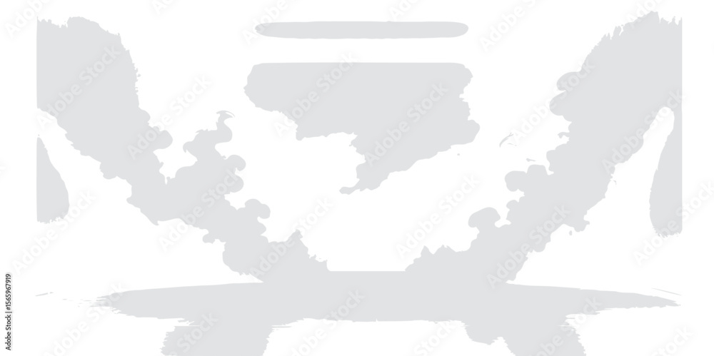 Obraz premium Global cartography illustration: detailed world map with continent and country borders, including the USA