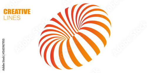 Abstract circle design, with 3d effect with attractive colors