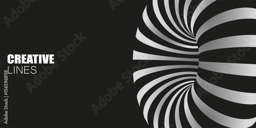 Abstract circle design, with 3d effect with attractive colors