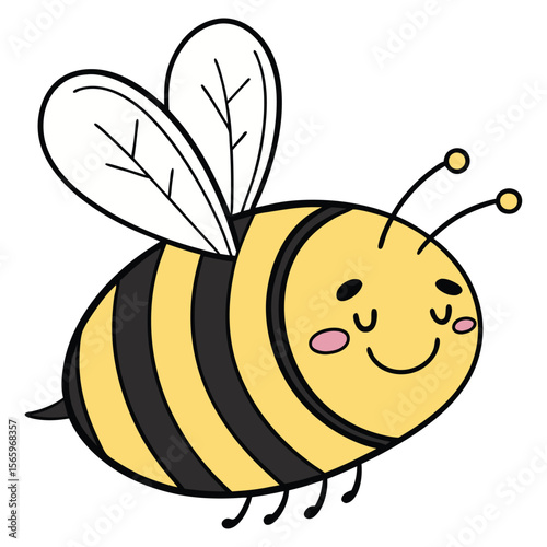 Cute Cartoon Bee Illustration