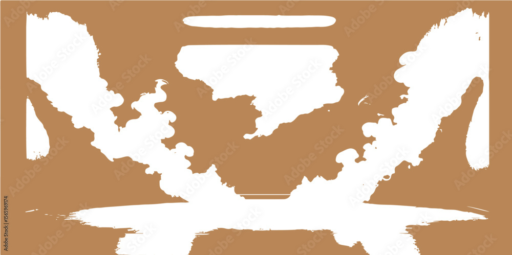 Obraz premium Abstract tree vector illustration symbolizing the intertwined geography and national identity of European countries like France and Spain on a world map