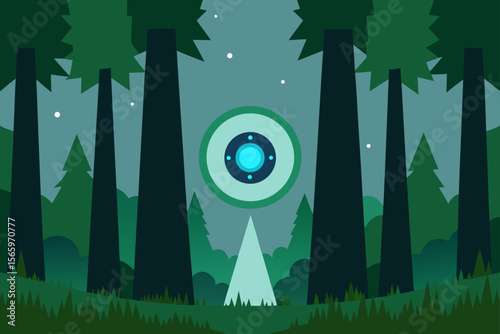 Mysterious Night in the Forest UFO Sightings and Enigmatic Encounters