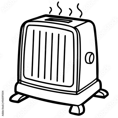 Electric Room Heater Vector Icon