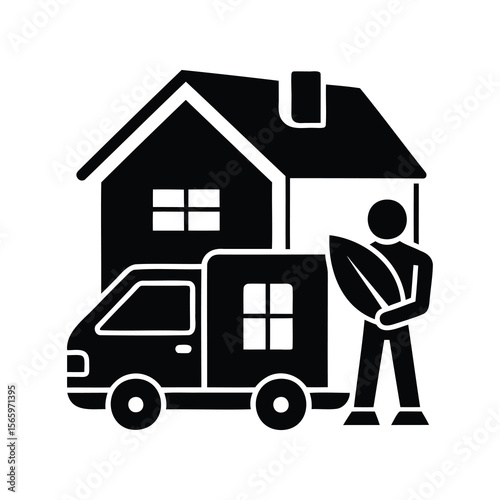 Relocating to a new beach house with your surfboard and delivery truck