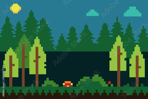 Green city landscape vector