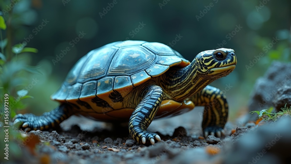 Turtle Art Ecological Scene Turtle Art Ecological Scene