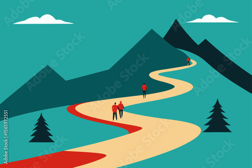 Winding Mountain Path A Journey of Discovery and Adventure